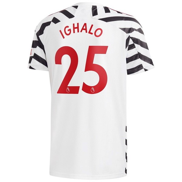 Camiseta Manchester United NO.25 Ighalo 3ª 2020-2021 Blanco